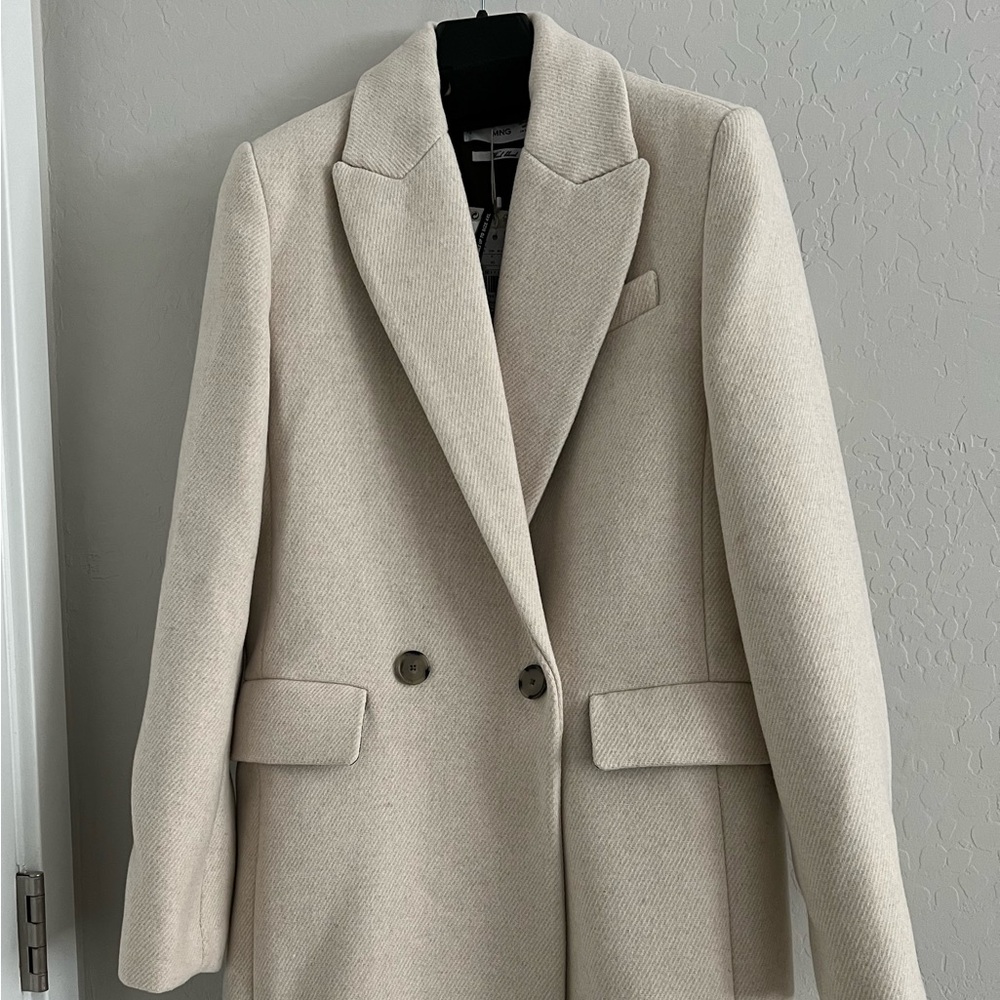 Mango Wool Double Breasted Coat